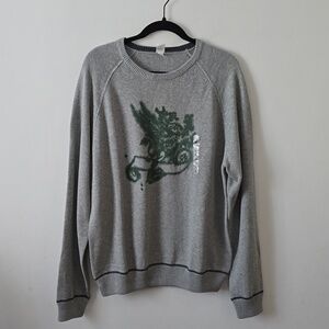 GAP Y2K Gap Established 1969 Reversible Gray Sweater Men Size Large
